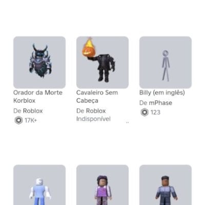 conta de roblox com korblox e headless