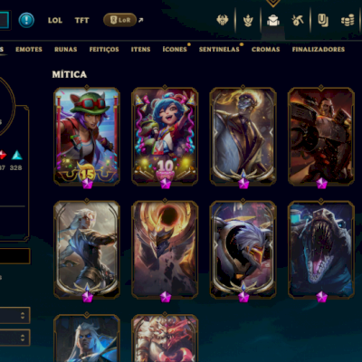 Conta lol 784 (Skins), com um VALOR DE 6,324.50.