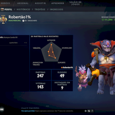 Conta dota 2 lenda 3