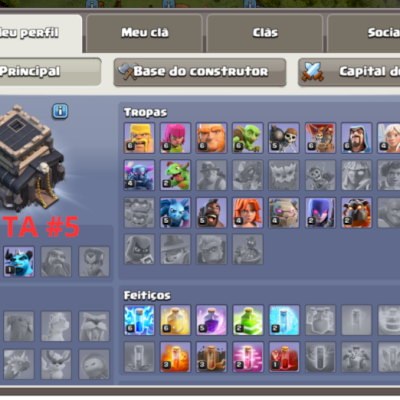 🔥 Conta Clash of Clans TH9 Nível 83 👑 Heróis 30/29 • 💎 1K+ Gemas 🔥