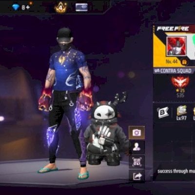 Conta Free fire conjunto sukuna