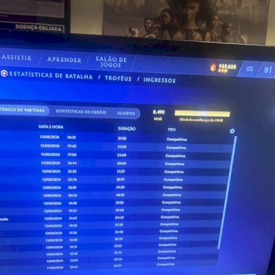 CONTA 8500 MMR, calibrada na EUROPA, com todos os jogos no DRAFT IMORTAL