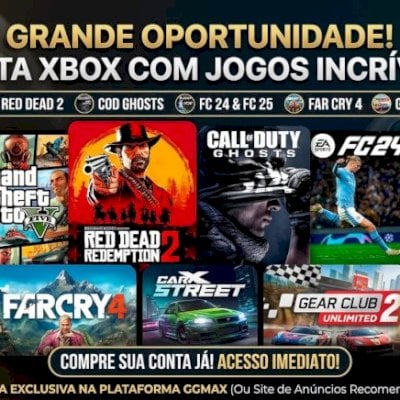 CONTA DE XBOX SERIES S/X COM JOGOS MÍDIA DIGITAL