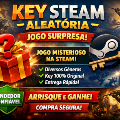 Key Steam Aleatória |Jogo Surpresa |Original |Vendedor Confiável |Entrega Rápida
