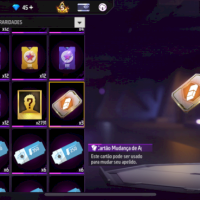 Conta de free fire top