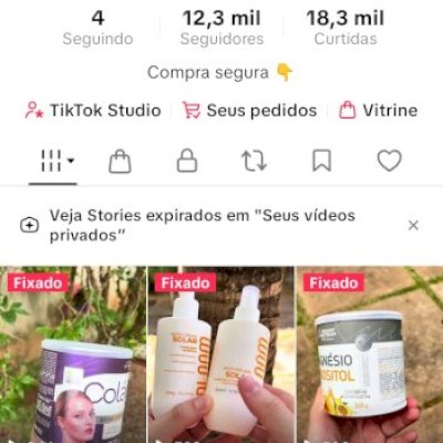Tiktokshopbr com doc 12k seguidores 100% reais, live, nome (Leia a descrição)