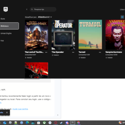 minha conta com jogos caros da epic games