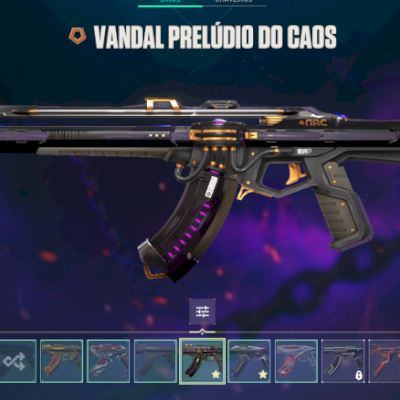 Conta valorant D3, muita skins, preludio do caos, champions