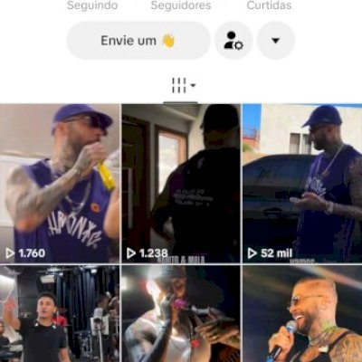 Vendo conta do tik Tok bem engajada