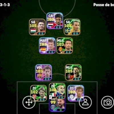 Conta de efootboll com um timaço , so pega e jogar