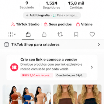 🚀 VENDO CONTA TIKTOK SHOP FEMININA
