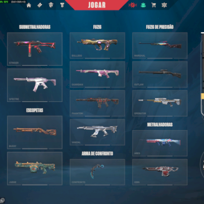 Conta Valorant Full Acesso c/ 16 skins
