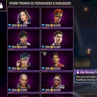 PERSONAGENS FREE FIRE