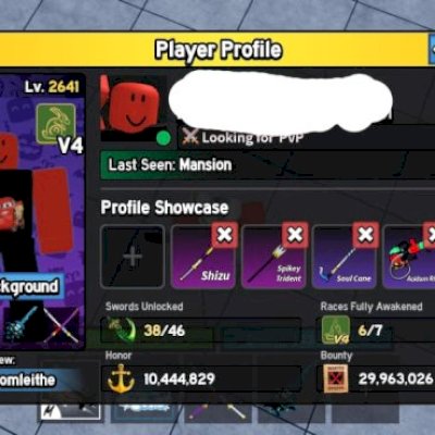 Conta Roblox Blox Fruits