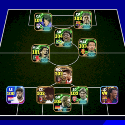 Conta De efootball a braba do yamal epico+bebeto 104+Batistuta 105