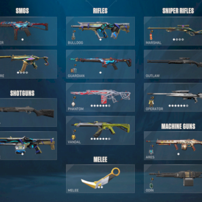 Conta valorant - 3 facas, 3 vandal, phantom, ghost, sheriff e op + 2 passes