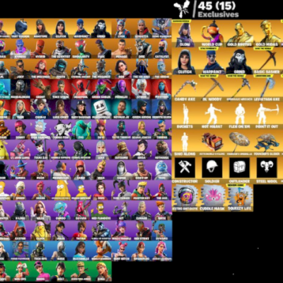 CONTA C/ MUITA SKIN, EXCLUSIVOS, CAP 1, JOGOS EPIC , GTA5, TRYHARD , STW