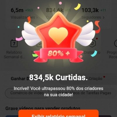 VENDO MINHA CONTA DO KWAI  COM 100 MIL SEGUIDORES E 6 MILHÕES DE VISUALIZAÇÃO