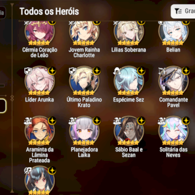 Conta Late Game 286 Personagens, muito MLs - Email Proprio