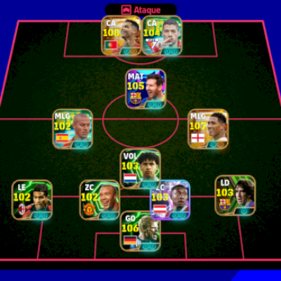 🔥 2 CONTAS eFOOTBALL | 3195 + 3212 FORÇA | MESSI, CR7 108, BELLINGHAM 107 🔥