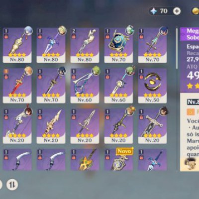 Conta genshin impacto level 51