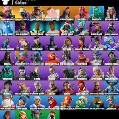 Conta Fortnite | 60 Skins | Godzilla Evolved | Outlaw Midas | Peter Griffin