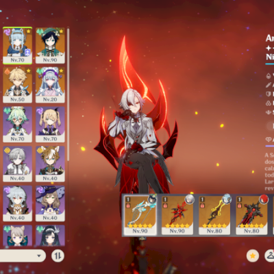 ⭐ GENSHIN IMPACT - AR56, 16T5, Arlecchino + Bis, Zhongli + Bis, Venti + Bis, Dur