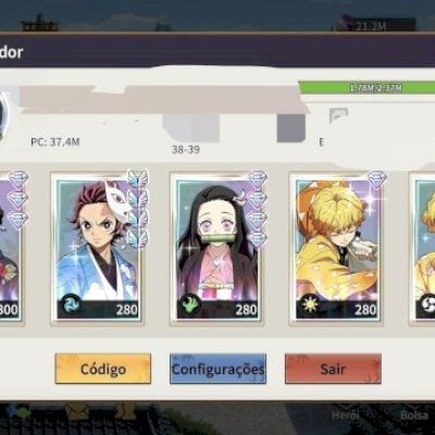 PROMOÇÃO [ FOGO DO SOL: RESPIRAÇÃO DO SOL] KIMETSU JOGO MOBILE