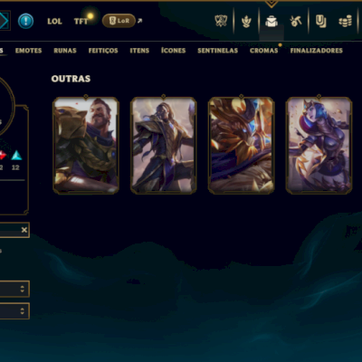 Unranked com 80 Champs e 44 Skins ( SUP / ADC / JG )