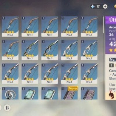 CONTA DE RE-ROLL GENSHIN IMPACT AR9 2 PERSONAGENS 5*