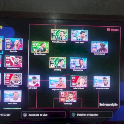 Conta effotball Playstation