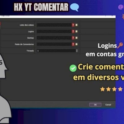 HX programa auxiliador -crie comentarios em videos YT