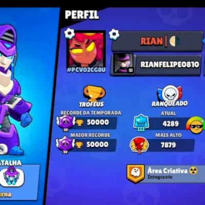 Subo qualquer brawler seu pro 1000 troféus