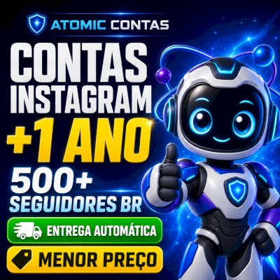 🚨 CONTA INSTAGRAM + DE 1ANO + 500 SEG BR ENTREGA AUTOMÁTICA + MENOR PREÇO 🚨