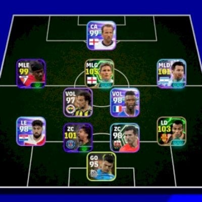 Conta Efootball com Lampard 105 e Cafu 103