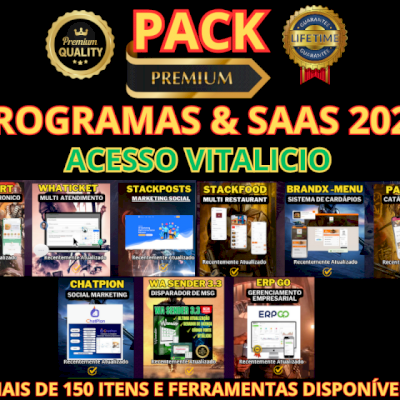 PACK PROGRAMAS & SAAS 2024 - ACESSO VITALICIO