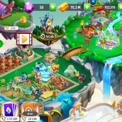 Conta de dragoncity nível 44,19 dragões lendários contando com os ovos e 6 herói
