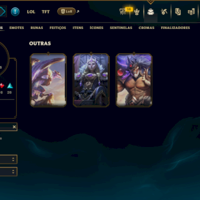 Prata 4 com 120 Champs e 74 Skins ( MID / TOP / JG )