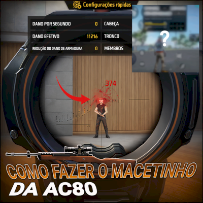 😱🔥 TUTORIAL do MACETINHO da AC80 + HUD 3 DEDOS (MOBILE!)