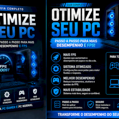 Otimização ( AVANÇADA ) Para PC normal/gamer 60 FPS em qualquer jogo
