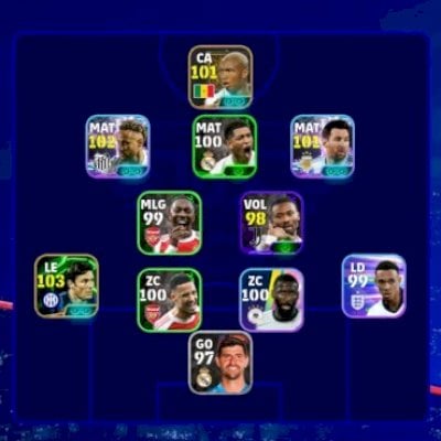 Efootball mobile contas