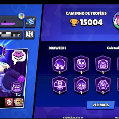 🔥 CONTA BRAWL STARS 15K+ TROFÉUS | 50 BRAWLERS | 3 HIPERCARGAS 🔥