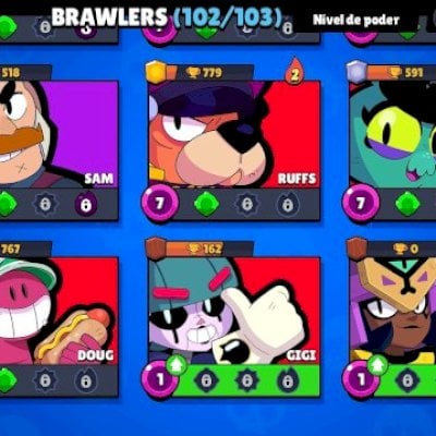 CONTA BRAWL STARS QUASE FULL