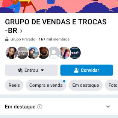 Vendo grupo do facebook 167 mil membros