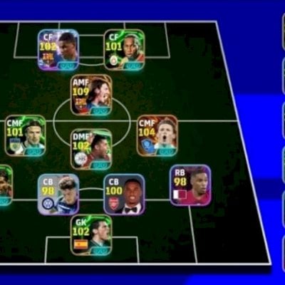 Efootball mobile contas