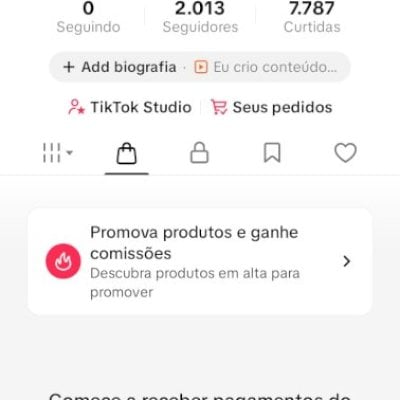 CONTA DO TIKTOK COM SHOP ATIVO +2K SEGUIDORES (ENGAJAMENTO REAL)