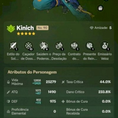 Conta GENSHIN com vários t5 barata