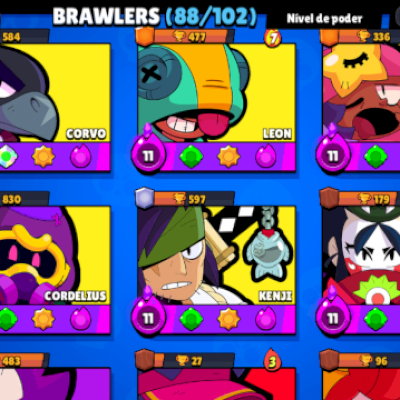 Conta de Brawl Stars Recheada de Skins, Hipercargas e brawlers 31k de troféus.