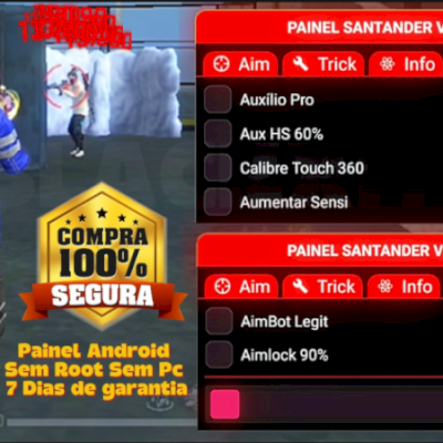 Painel S4ntander Android - 100% HS & 2X Aimbot (Sistema Atualizado 2026)