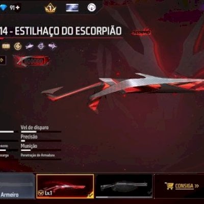 CONTA COM M1014 EVOLUTIVA ESTILHAÇO DO ESCORPIÃO (SEU EMAIL)